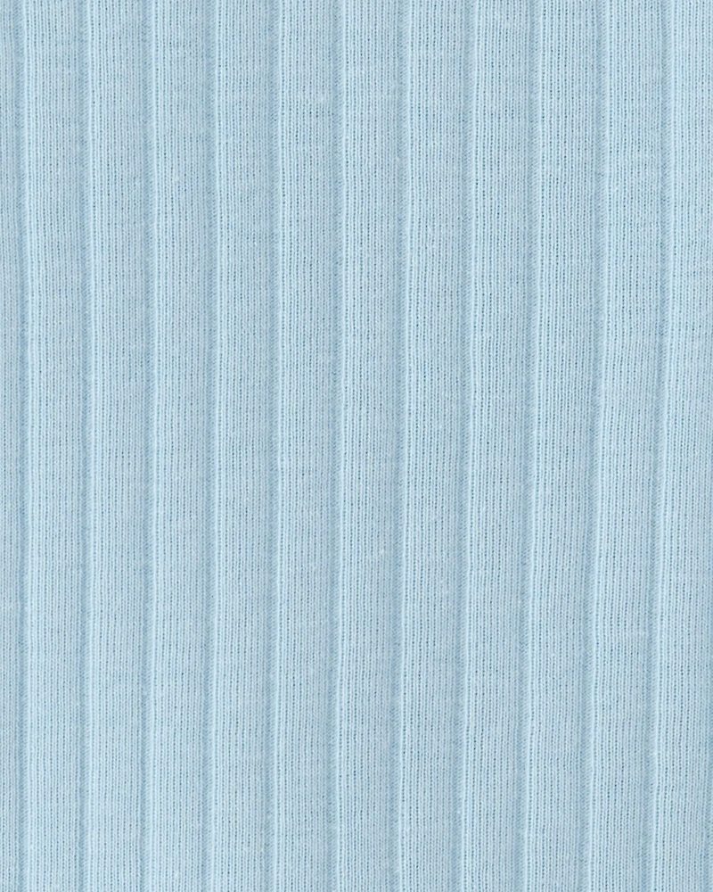 Baby Boy Rib Snug Fit 2-Piece Pajama Set - Blue