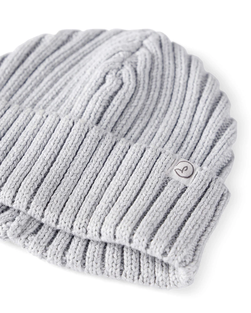 Baby Organic Cotton Sweater Knit Beanie