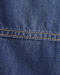 Baby Boy  Pull-On Wide-Leg Denim Jeans - Dark Wash