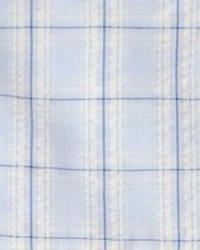 Toddler Girl Plaid Ruffle-Sleeve Dress - Blue/White