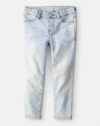 Toddler Blue Ice Wash Skinny-Leg Jeans