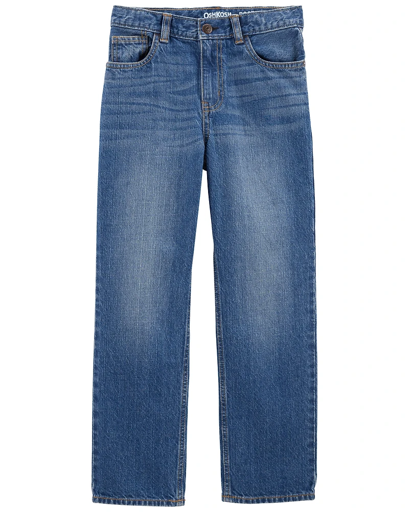 Boys Medium Wash BootCut Jeans