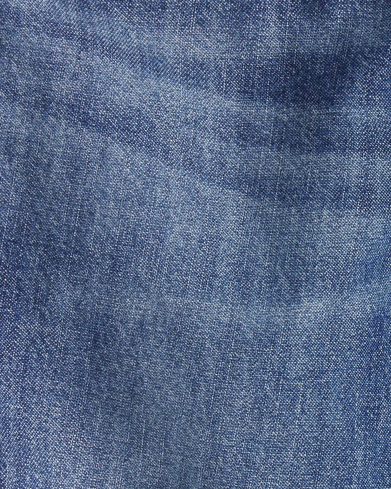 Toddler Boy Lined Medium Wash Straight Jeans