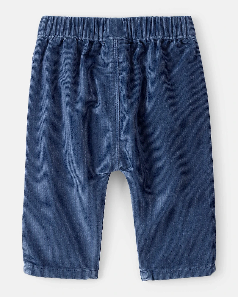 Baby Boy Corduroy Fashion Pants - Blue