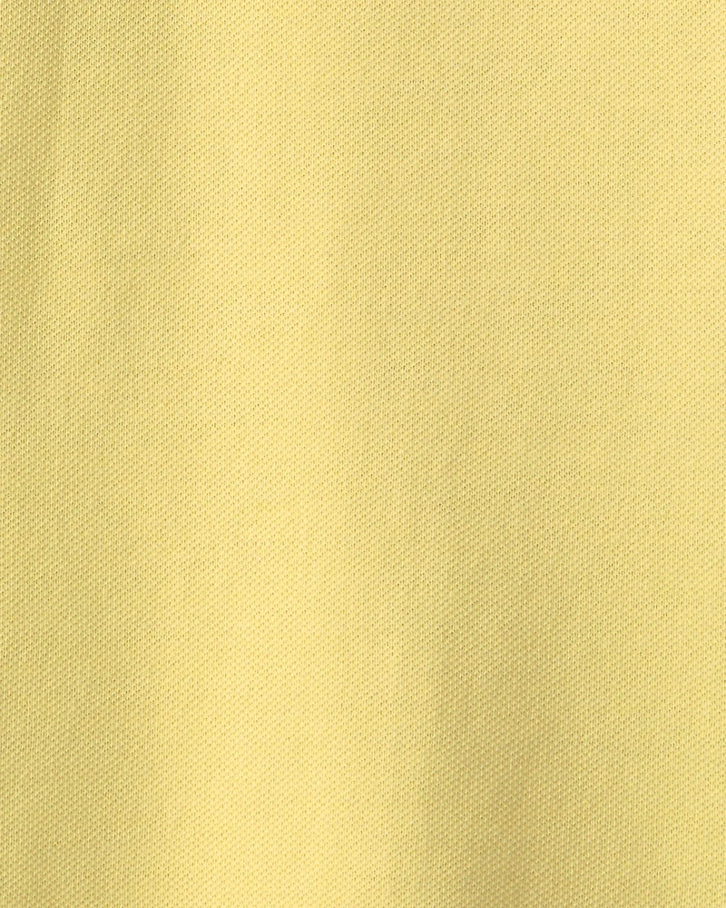 Boys Uniform Piqué Polo Shirt - Yellow