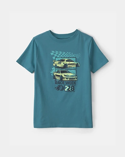 Boys Race Car Graphic Tee - Blue