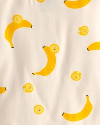 Toddler Banana PurelySoft 2-Piece Pajama Set - Yellow/Cream