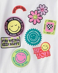 Girls SmileyWorld® Graphic Tee - White