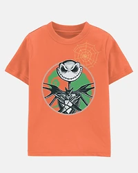 Boys Glow Nightmare Before Christmas Halloween Short-Sleeve Graphic Tee - Orange