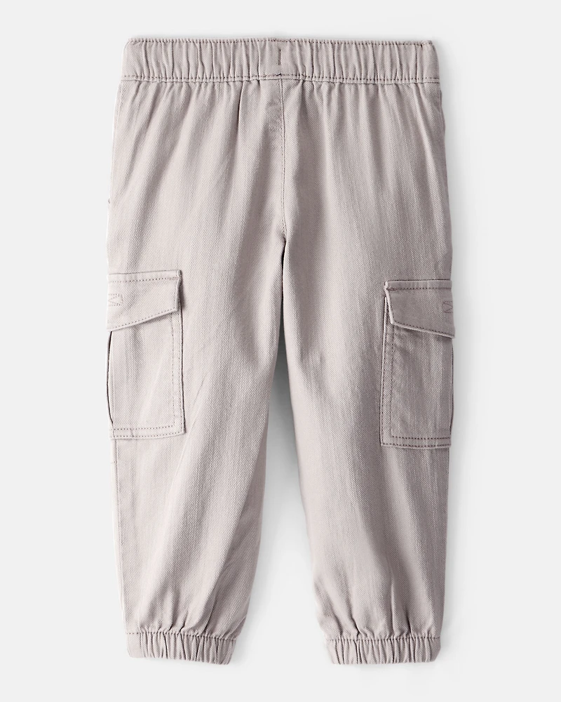 Toddler Boy Cotton Fashion Cargo Pants - Grey