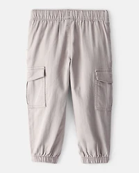 Toddler Boy Cotton Fashion Cargo Pants - Grey