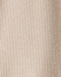 Toddler Boy Ribbed Long-Sleeve Pocket Tee - Tan