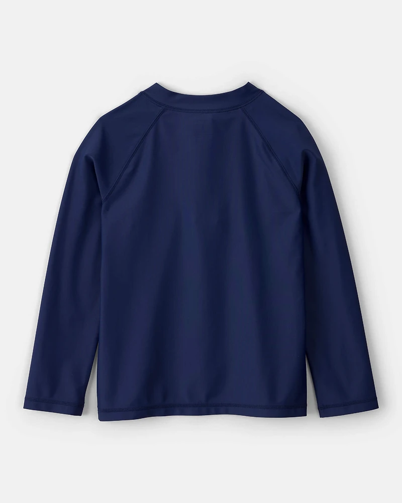 Boys Long-Sleeve Rashguard Top - Navy
