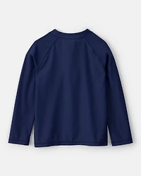 Boys Long-Sleeve Rashguard Top - Navy