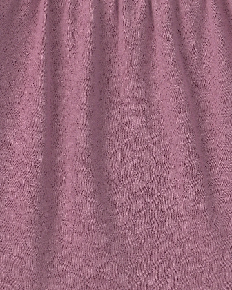 Baby Girl Long-Sleeve Fashion Bodysuit - Purple
