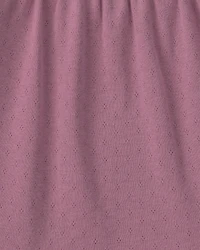 Baby Girl Long-Sleeve Fashion Bodysuit - Purple