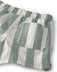 Boys Recycled Swim Trunks in Stripes