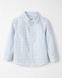 Toddler Boy Seersucker Button-Front Shirt Made with Organic Cotton