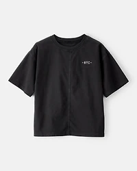 Boys NYC Cotton Short-Sleeve Tee - Black