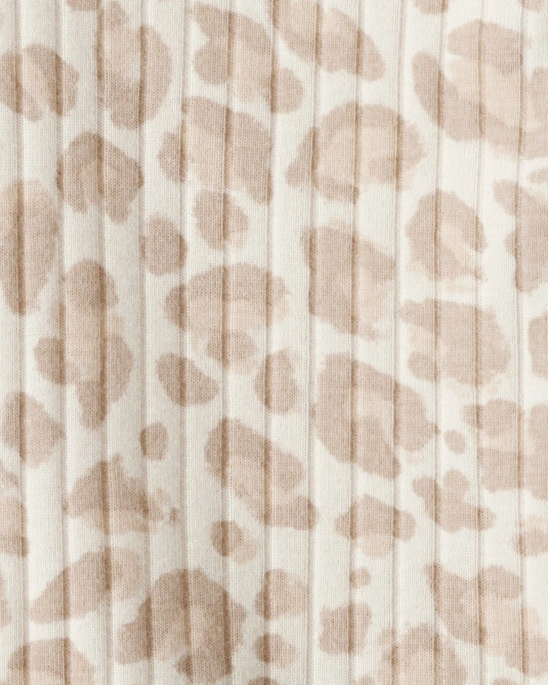 Baby Girl Leopard Long-Sleeve Top - Cream