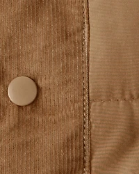 Baby Boy Sleeveless Puffer Vest - Brown