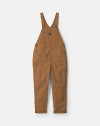 Adult Twill Overalls - Brown