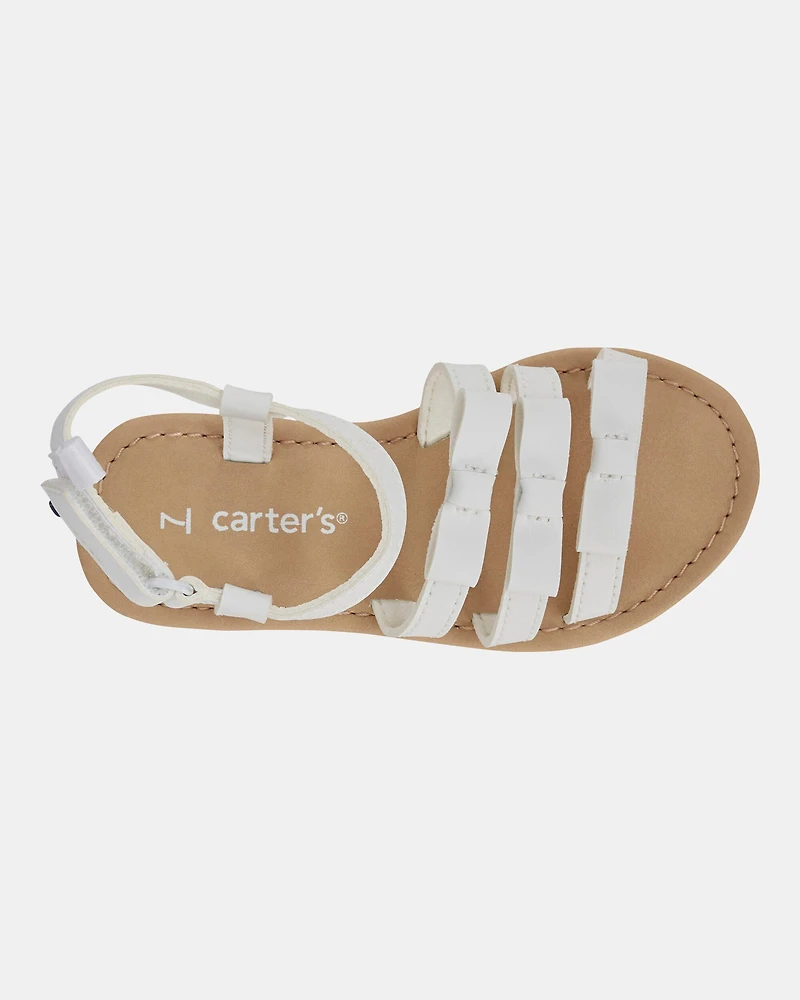 Toddler Strappy Sandals - White