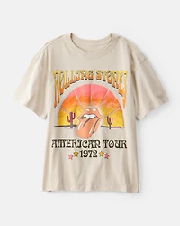 Kid Rolling Stones Short-Sleeve Graphic Tee - Cream