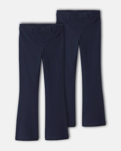 Girls -Pack Uniform Ponte Flare Pants