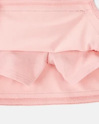 Girls Knit Active Skort - Pink
