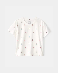 Toddler Girl Lemon Top - Ivory
