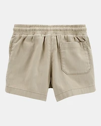 Toddler Pull-On Twill Shorts
