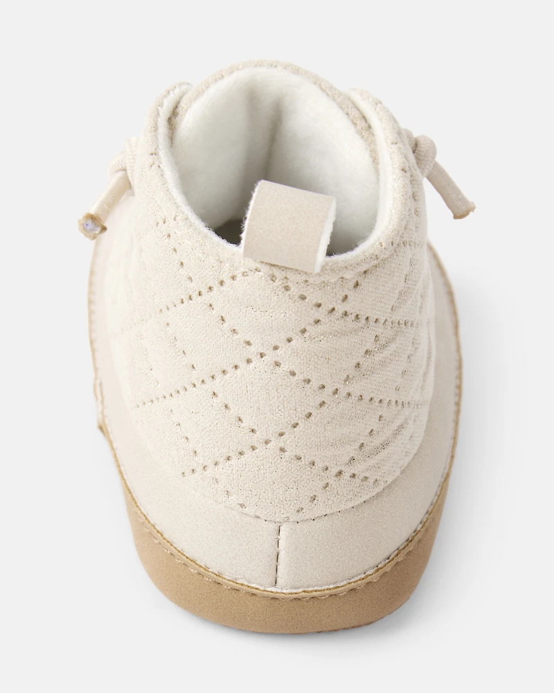 Baby Girl Sherpa Duck Boots - Ivory