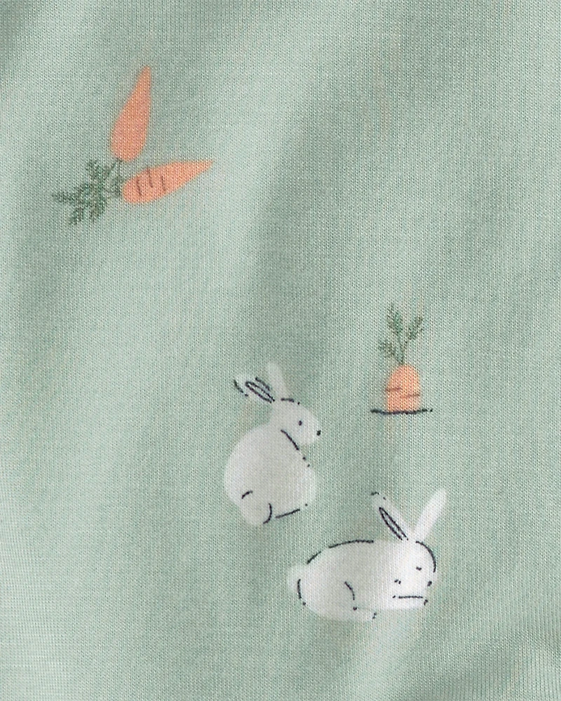 Baby 2-Piece Easter Bunny PurelySoft Long-Sleeve Top & Pant Set - Green