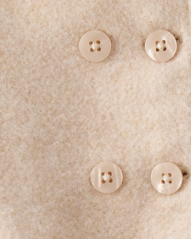 Baby Girl Long-Sleeve Fashion Peacoat - Brown