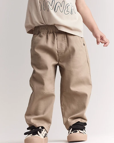 Toddler Barrel Pant - Tan