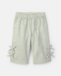 Baby Girl 2-Piece Striped Top & Pant Set - Green