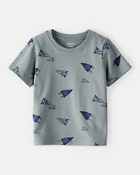 Baby Boy Varsity Print Short-Sleeve Tee - Grey