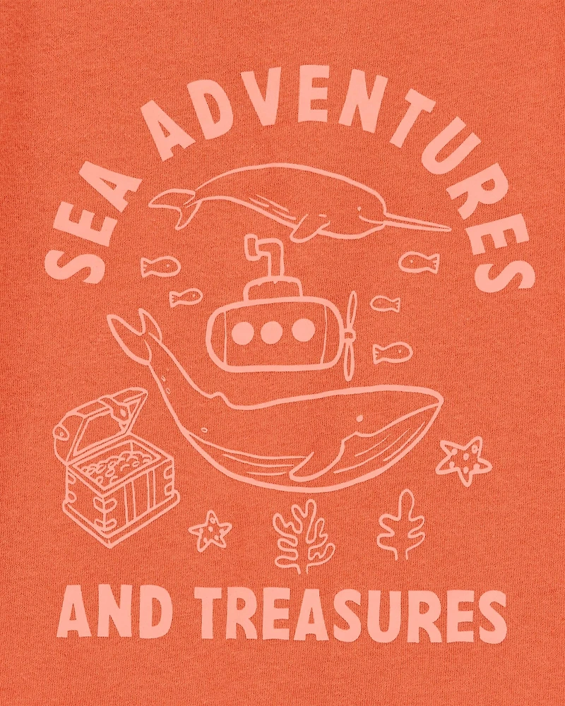 Toddler Boy Sea Adventures Short-Sleeve Graphic Tee - Orange