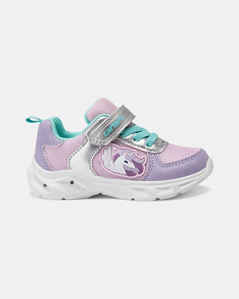 Toddler Girl Light-Up Unicorn Athletic Sneakers