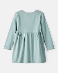 Toddler Girl Long-Sleeve Dress - Green