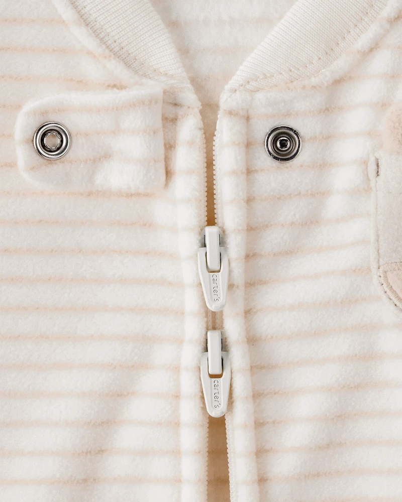 Baby Loose Fit Long-Sleeve Wearable Blanket - Cream