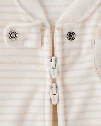 Baby Loose Fit Long-Sleeve Wearable Blanket - Cream