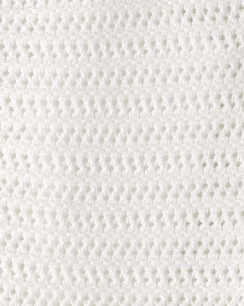 Girls 2-Piece Sweater Top Set - White