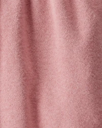 Baby Girl Bow Collor Long-Sleeve Dress Set - White/Pink