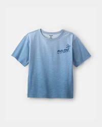 Boys 'Poolside' Ombre Graphic Tee  - Blue