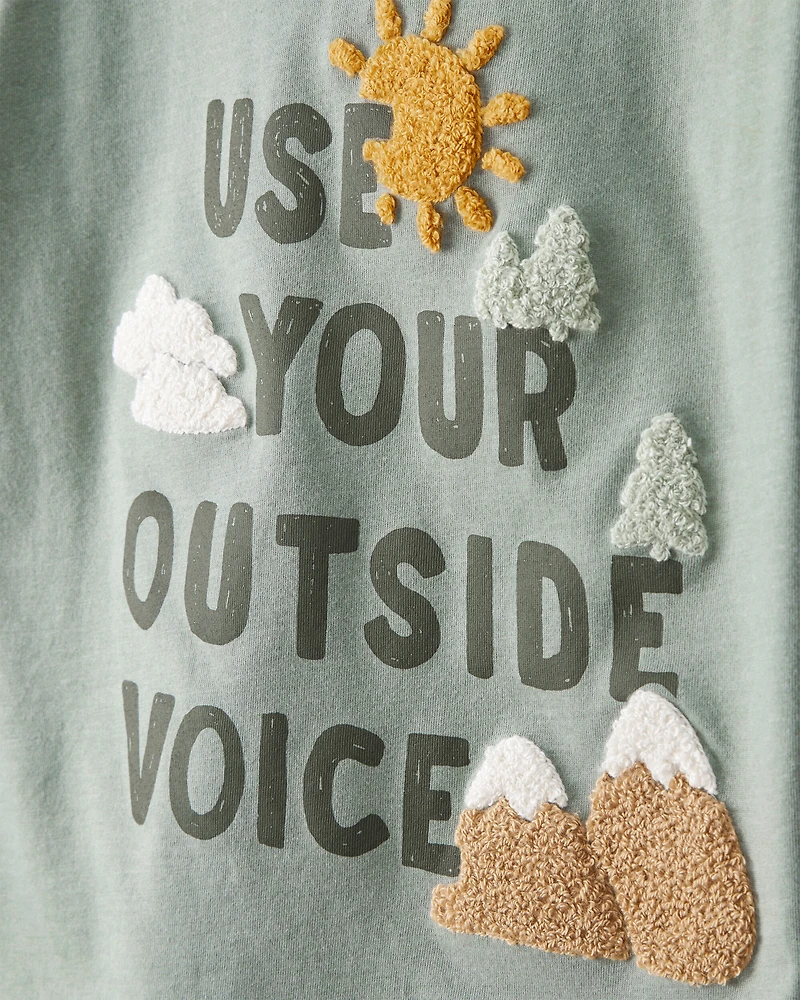 Toddler Boy Outdoor Voice Short-Sleeve Graphic Tee - Green