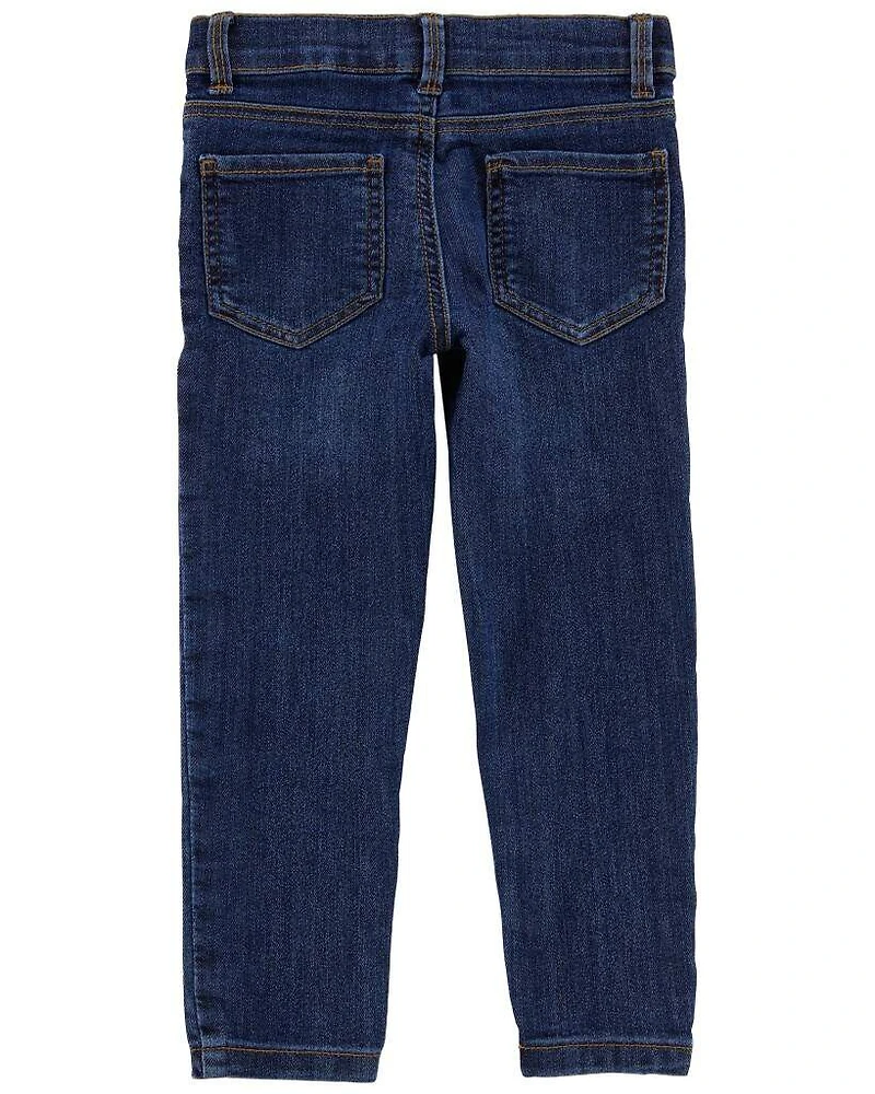 Toddler Dark Blue Wash Super Skinny-Leg Jeans