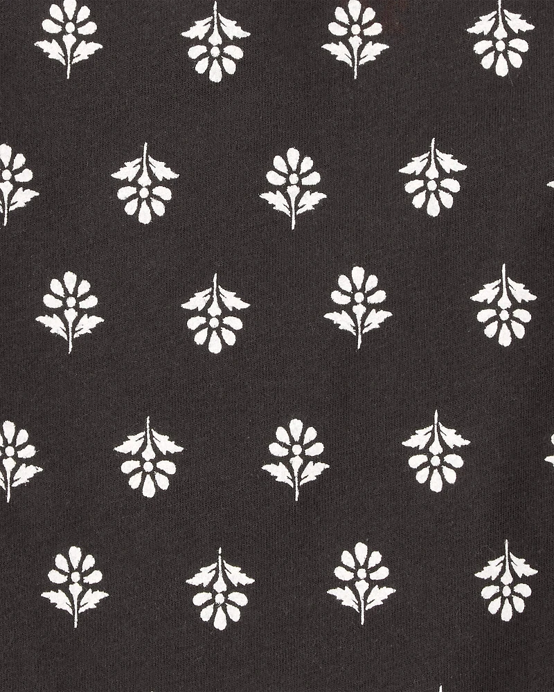 Baby Floral Print Cotton Romper