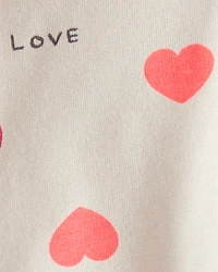 Baby Girl 3-Piece Heart Jacket Outfit Set - Brown